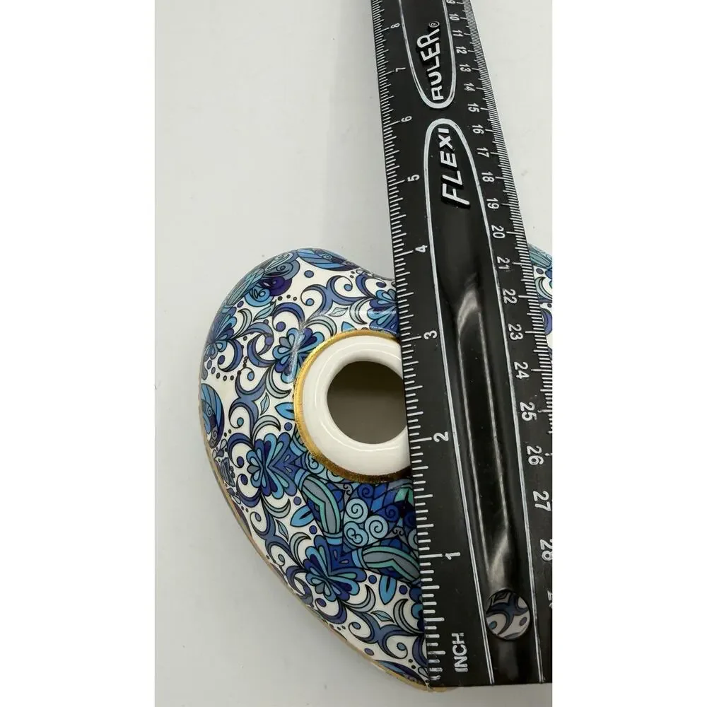 Baci Milano Diffuser Porcelain Cobalt Blue & White Air Freshener Bud Vase
